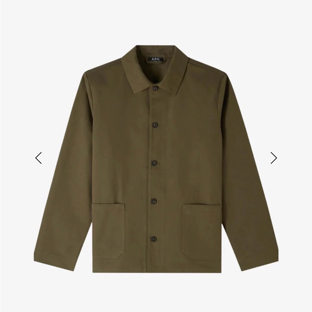 A.P.C. Kerlouan Logo Jacket in Military Khaki